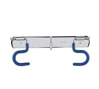 BAOFUYA Porte-mousse, Organisateur à Balais Mural avec Crochets Sécurisés, Support de Balai de Vadrouille en Acier Inoxydable, Stockage Compact pour Outils à Domicile, Parapluie, Sacs d'épicerie et