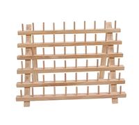 BAOFUYA Porte-sentiers de Pliage de L'étagère de Fil en Bois pour les Canaux Anormaux et Organisations de Courtepointes sur la Table de Couture Beechwood 60 Bobines