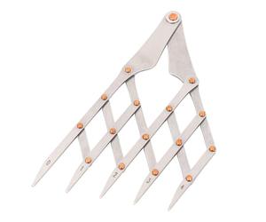 BAOFUYA Règle de Mesure à Distance égale, Règle équidistante en Acier Inoxydable 5 Dents pour la Couture et l'artisanat, Espacement égal Rapide, Marquage Précis, Mesure sans Effort pour les