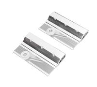 BAOFUYA Rouleaux de Porte de Douche sans Cadre, Kit de Rouleaux de Support Supérieur de Porte en Aluminium pour Panneau en Verre Massif sans Cadre de 1/4 Pouces 2 Pièces