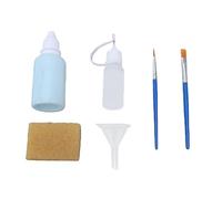 BAOFUYA Ruban de Masquage Liquide, Liquide de Masquage pour Peinture Aquarelle Bleue avec Outil de Compression, Stylo, Brosse, Gomme pour Illustrations de Gouache à L'encre