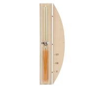 BAOFUYA Sablier de Sauna de 15 Minutes, Horloge de Sable Rotative en Bois, Verre de Sable pour Salle de Bain, Sauna, Salle de Spa
