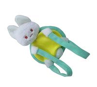 BAOFUYA Sac à Dos en Peluche Lapin Tortue, Coton PP, Peluche Courte, Doux et Confortable, Sac à Dos en Forme D'animal de Dessin animé pour Enfants et Adultes, avec Double Fonction de Jouet