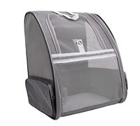 BAOFUYA Sac à Dos pour Animaux de Compagnie, Chat Transportant Un Sac de Voyage Portable pour Chien avec Conception Ventilée pour Les Sorties Quotidiennes (Grey)