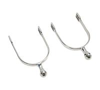 BAOFUYA Spores à Cheval en Acier Inoxydable avec Une Boule à Rouleau de Contrôle de la sensibilité élevée pour L'entraînement aux Chevaux, 2 Pcs éperons pour Ranchs