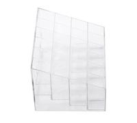 BAOFUYA Support de Vernis à Ongles à Lèvres Transparent à 24 Grilles, Boîte de Rangement de Maquillage en Plastique Premium, Organisation Efficace, Multi-usure, visibilité Claire, Utilisation