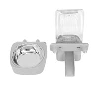 BAOFUYA Suspensiveuse Automatique des Petits Aliments pour Animaux de Compagnie, Dispositif D'auto-Alimentation de Grande capacité à économie pour Les Accessoires en Cage (Grey)