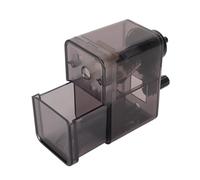 BAOFUYA Taille-Crayon de Croquis, Taille-Crayon de Croquis D'épaisseur Réglable, Taille-Crayon Efficace à Manivelle pour Esquisser le Charbon de Crayon (Noir transparent), BAOFUYAAETN328H6X-12