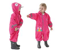Baogaier Enfants Imperméables à Capuche Imperméables Combinaison de Pluie Poncho Veste Respirant Manches Longues Léger Respirant Vêtements pour Enfants Unisexe Filles Garçons 1 2 3 4 5 6 7 8 ans