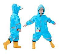 Baogaier Enfants Imperméables à Capuche Imperméables Combinaison de Pluie Poncho Veste Respirant Manches Longues Léger Respirant Vêtements pour Enfants Unisexe Filles Garçons 1 2 3 4 5 6 7 8 ans