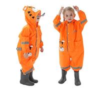 Baogaier Enfants Imperméables à Capuche Imperméables Combinaison de Pluie Poncho Veste Respirant Manches Longues Léger Respirant Vêtements pour Enfants Unisexe Filles Garçons 1 2 3 4 5 6 7 8 ans