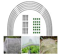 BAOGAO 18 Pcs Arceaux Pour Serre Tunnel,Serre Surélevée Tunnel,Cerceaux De Serre,Plantes Poussent Des Tunnels Soutien Maisons Jardinage Un Cadre Culture En Fibre Verre Jardins