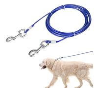 Baogao Câble d'attache pour 3 m - Coren Acier Durable pour Chiens jusqu'à 100 Livres - Câble d'attache réfléchissant pour Chien pour Petites et Grandes Races