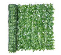 BAOGAO Haie Artificielle Brise Vue Feuillage Mur Végétal,Clôture De Jardin En Lierre Treillis Avec Feuilles Artificielles,Facile À Installer,Sans Entretien,clôture Décor Extérieure