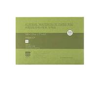 BAOHONG - Bloc de papier aquarelle de qualité académie, 100% coton, sans acide, 63,5 kg/300 g/m², texturé à froid pressé, 20 feuilles par bloc (presse à froid 12,4 x 17,8 cm)