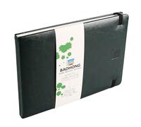 BAOHONG Carnet de croquis aquarelle, 100 % coton, 24 feuilles, 63,5 kg/300 g/m², 24 x 16 cm, pressé à froid, blanc