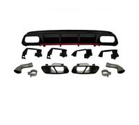 BaoHYeS Diffuseur arrière Noir Brillant A45 AMG avec Pot d'échappement, Compatible avec Les Accessoires de Voiture Mercedes Benz Classe A W176 A200 2013-2018 (Ensemble E)