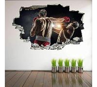 BAOJIAN Stickers muraux Boxe Boxe Formation 3D Wall Art Autocollant Mural Decal Affiche Enfants Chambre Décor BH4
