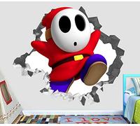 BAOJIAN Stickers muraux Shy guy smashing sticker mural autocollant 3d art déco vinyle