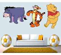 BAOJIAN Stickers muraux Winnie Tigger Bourriquet Autocollant Mural Affiche Vinyle Mural Art Decal