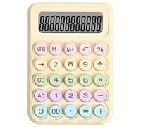 baojielai Calculatrice colorée à 12 chiffres avec écran LCD - Grand bouton - Mise en veille automatique - Clavier mécanique - Pour bureau, école