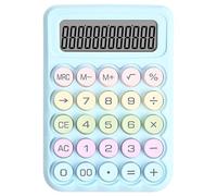 baojielai Calculatrice colorée à 12 chiffres avec écran LCD - Grand bouton - Mise en veille automatique - Clavier mécanique - Pour bureau, école