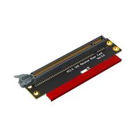 baojielai Carte adaptateur inversée PCIE 16X 90 degrés pour connexion d'ordinateur et module PCB de durabilité d'extension