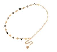 baojielai Chaîne de taille en forme de rose pour femme - Accessoire élégant en strass pour un usage quotidien, une fête de mariage, as the pic show, Alliage + petits diamants