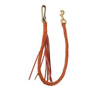baojielai Chaîne vintage en cuir tressé pour pantalon - Accessoire élégant pour pantalon - Améliore toutes les tenues, 61cm, Cuir véritable, Pas de gemme