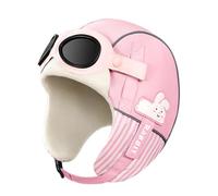 baojielai Chapeau d'hiver doublé en polaire épaisse pour enfants avec protections auditives thermiques pour temps froid, design coupe-vent en polyester, rose, as the pic show