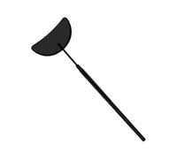 baojielai Demi-cercle miroir long outil de poche en acier inoxydable miroir pour faux cils extension et contrôle du maquillage