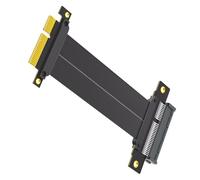 baojielai Extension de carte PCIE4.0 à angle droit de 180 degrés à 180 degrés pour carte mère d'ordinateur