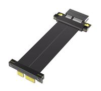 baojielai Extension de carte PCIE4.0 à angle droit de 180 degrés à 90 degrés pour carte mère d'ordinateur