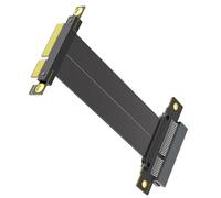 baojielai Extension de carte PCIE4.0 à angle droit de 180 degrés à 90 degrés pour carte mère d'ordinateur