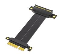 baojielai Extension de carte PCIE4.0 à angle droit de 90 degrés à 180 degrés pour carte mère d'ordinateur