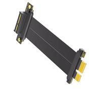baojielai Extension de carte PCIE4.0 à angle droit de 90 degrés à 180 degrés pour carte mère d'ordinateur