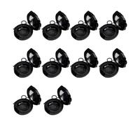 baojielai Lot de 10 pots à lèvres rechargeables en forme de rose et anti-fuite, pour voyage, Noir , as the pic show