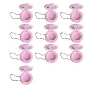 baojielai Lot de 10 pots à lèvres rechargeables en forme de rose et anti-fuite, pour voyage, rose, as the pic show