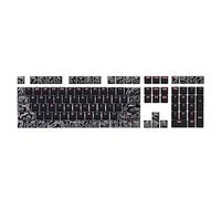 baojielai Lot de 108 touches blanches à sublimation - Impression avant rétroéclairée - Pour clavier