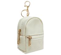 baojielai Petit sac à dos porte-clés sac de rangement cosmétique pour femmes support rouge à lèvres organisateur de maquillage de voyage couleur élégante, beige, as the pic show