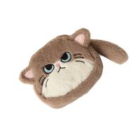 baojielai Porte-monnaie en forme de chat, pochettes en peluche, joli portefeuille avec fermeture éclair, petit sac à main pour femme sac à maquillage portable, Blanc abricot, as the pic show