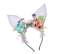 baojielai Serre-tête élastique avec oreilles de lapins pour fêtes et cosplay