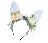 baojielai Serre-tête élastique avec oreilles de lapins pour fêtes et cosplay
