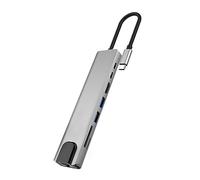 baojielai TypeC vers HDTV 100Mbps Rj45 Ethernet-USB HUB avec lecteur de carte adaptateur pour téléphones portables