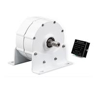 BAOJUHUIKANG 12V, Alternateurs AC magnétiques sans engrenage triphasés, générateur à Aimant Permanent Basse Vitesse 12V 24V 48V avec contrôleur pour Turbine éolienne et hydraulique (12000W)