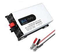BAOJUHUIKANG 12v to 240v,Onduleur à Onde sinusoïdale Pure 72V à 110V, 8000W, convertisseur AC 12V-72V vers 120V/240V, onduleur Haute efficacité avec 2 Prises AC, pour Maison, Camping-Car