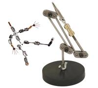 BAOJUHUIKANG 17cm,Kits d'armature DIY pour Stop Motion 12CM-20CM pour la Conception de Personnages d'animation et Les créateurs de pâte à Modeler, Figurine en métal avec Mains et crâne