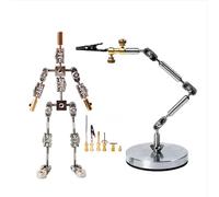 BAOJUHUIKANG 18cm,Kit d'animation en Stop Motion 12CM-18CM Figurine en métal, Bras articulé en Acier Inoxydable, Supporte Les mouvements de Vos Figurines avec des connecteurs