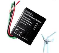 BAOJUHUIKANG 220v,Contrôleur de Charge de Batterie d'éolienne 16000W 12V 24V 48V MPPT, contrôleur de Vitesse de Vent Faible 220V pour générateur d'éolienne (Noir)