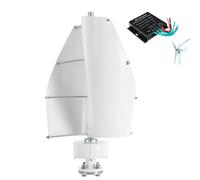 BAOJUHUIKANG 24v, Générateur d'éolienne 12V, 14000W, 12V 24V 48V 220V, 2 pales avec contrôleur, éolienne Spirale pour la Production d'énergie éolienne Domestique et extérieure